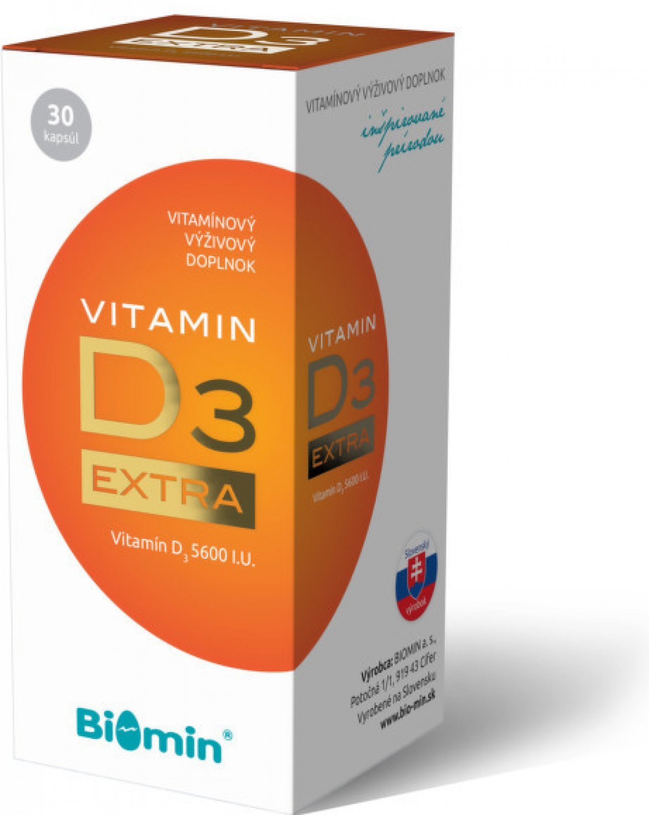 Biomin Vitamin D3 Extra 30 kapslí